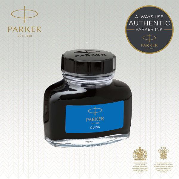 Флакон с чернилами Parker Quink Ink Z13 (CW1950377) синие чернила смывающиеся 57мл для ручек перьевых фото 2