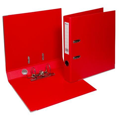 Папка-регистратор, А4, 50 мм, ПВХ/ПВХ, красный, Forpus фото 1