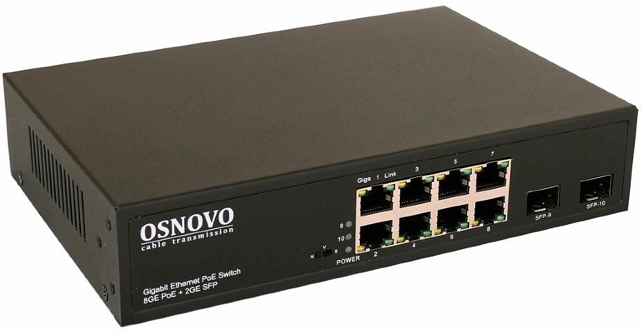Коммутатор Osnovo SW-80802 150W неуправляемый фото 1