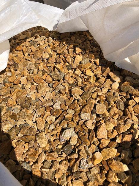 Златолит желтый - цветной декоративный щебень 20-40 мм, опт фото 1