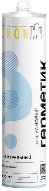 Герметик силиконовый нейтральный Kronbuild бесцветный 280мл фото 1