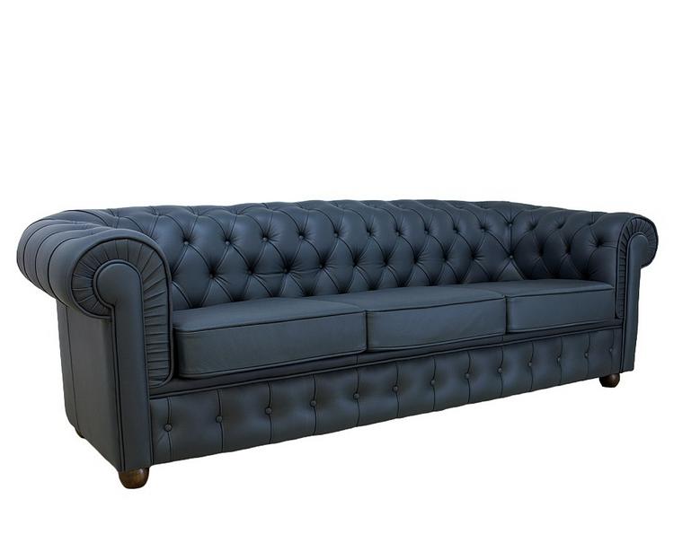 Диван «Крофорд» тройной, натуральная кожа Madras, опт фото 1