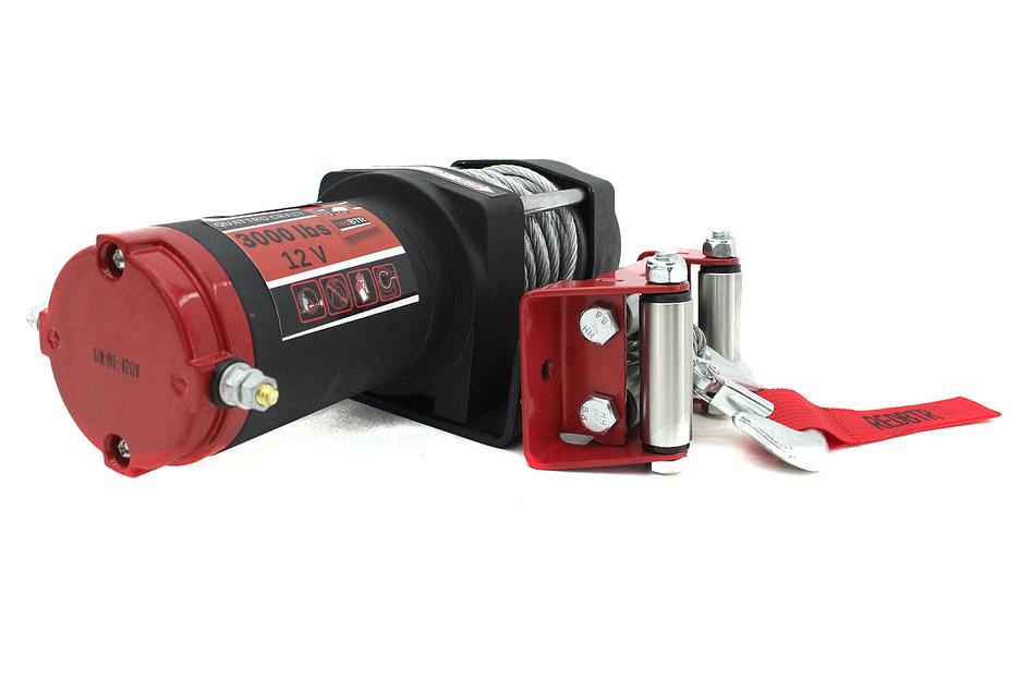 Лебедка для квадроцикла 12В 3000 lbs стальная ОПТ фото 4