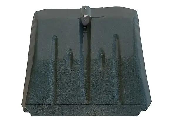 Лопата снеговая стальная 360х370 мм с планкой, без черенка, арт.СНЕГ-03.17 ОПТ фото 2