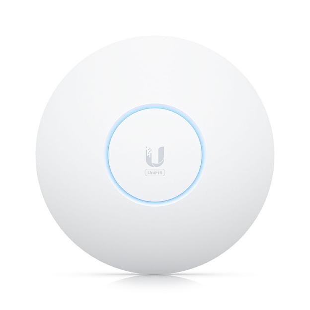 Точка беспроводного доступа Ubiquiti Access Point U6 Enterprise WiFi 6 support (2.4/5/6 GHz bands), 10.2 Gbps aggregate throughput rate, (1) 2.5GbE RJ45 port (PoE In)Powered with PoE+ (U6-Enterprise) фото 1