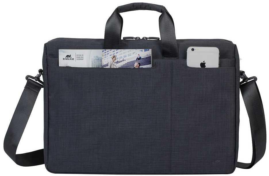 Сумка для ноутбука 17.3" Riva 8355 черный полиэстер фото 3