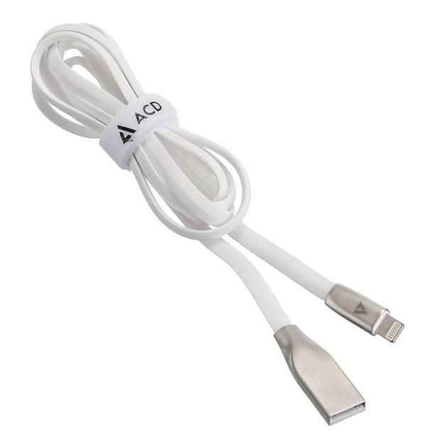 Кабели USB ACD USB кабель ACD-Infinity Lightning; USB-A TPE, 1.2м, белый (ACD-U922-P5W) фото 2