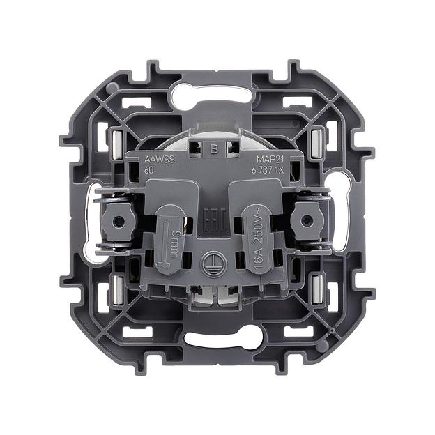 Розетка без заземления без защитных шторок Legrand 673712 Inspiria с/у 16 А ~250В ь 3680 Вт винтовы 673712 фото 3