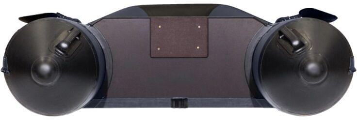 Лодка Аква 3200 слань книжка, киль, 3200*1420*400 мм., цвет: графит-черный фото 7