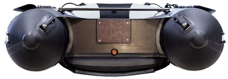 Лодка Ривьера Компакт 2900 НДНД, 2900*1500*420 мм., цвет: серый-черный фото 7