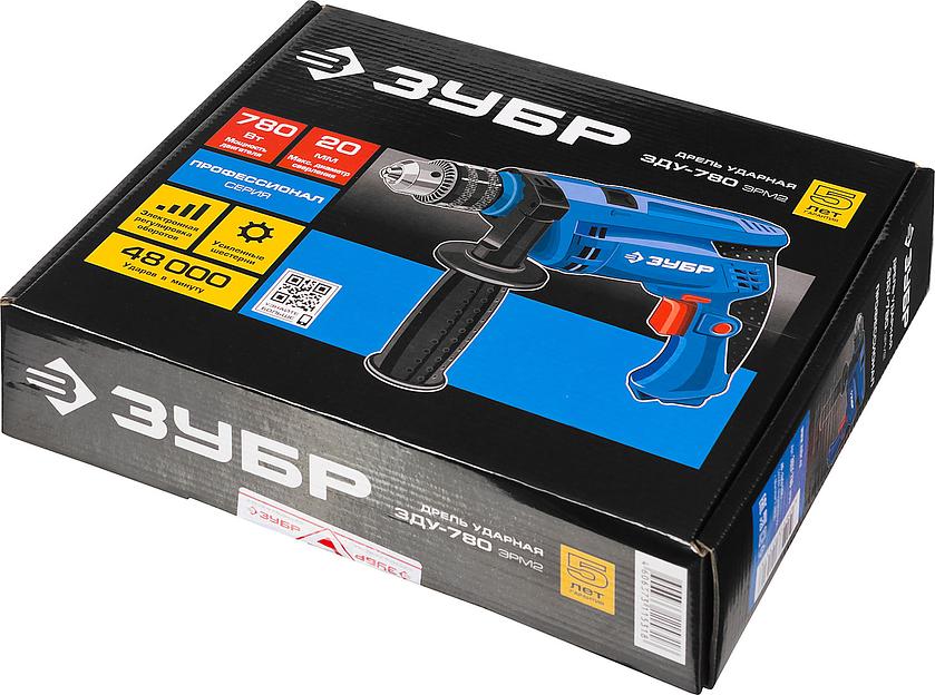 Дрель ударная Зубр серия «Профессионал» ЗДУ-780 ЭРМ2 ОПТ фото 8