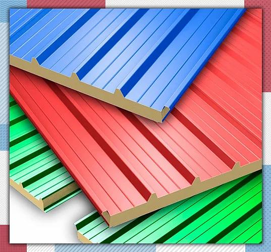 Сэндвич-панель Teplant кровельная с минеральной ватой 80 мм фото 1