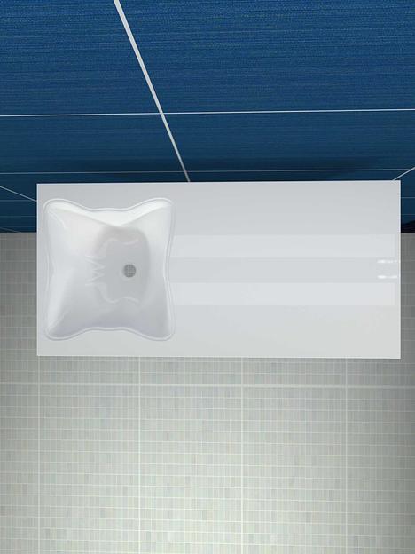 Раковина над стиральной машиной для ванной комнаты Марко «Клевер» ОПТ фото 2