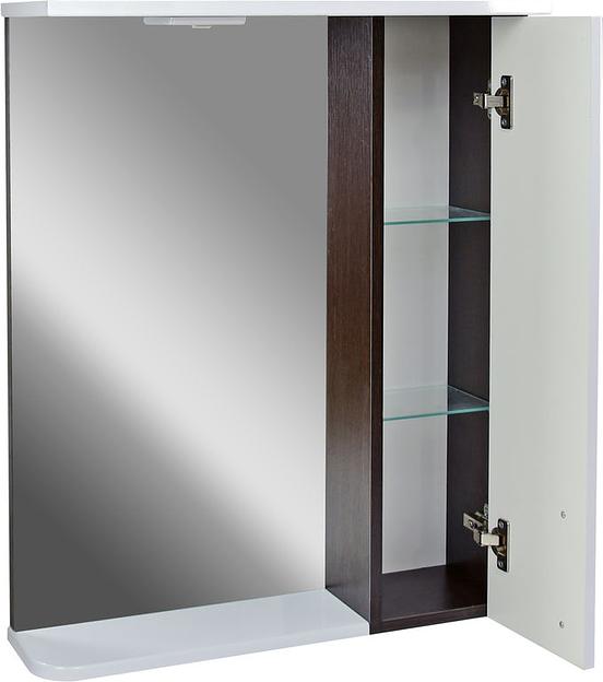 Зеркало-шкаф Мираж 60 DORATIZ 2711.092, правый, белый, венге фото 3