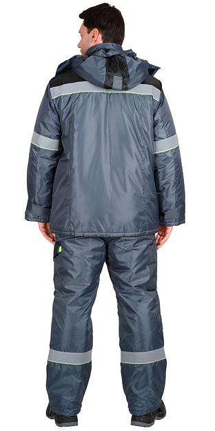Костюм «Сириус-Ховард» зимний куртка и полукомбинезон, серый ОПТ фото 2