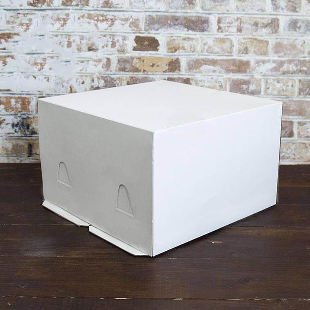 Упаковка мелованный картон 30x30x19 см 3 кг белая фото 1