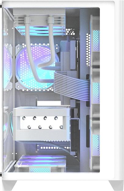 Корпус Formula Crystal U2 белый без БП ATX 1xUSB2.0 1xUSB3.0 1xUSB3.1 audio bott PSU фото 2