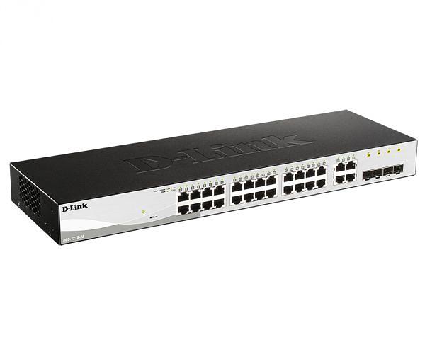 D-Link DGS-1210-28/FL2A Управляемый L2 коммутатор с 24 портами 10/100/1000Base-T и 4 комбо-портами 100/1000Base-T/SFP фото 1