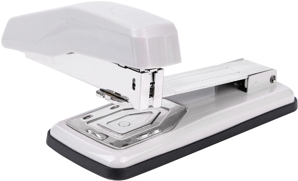 Степлер Deli E0414S/GREY E0414S 24/6 24/8 26/6 (25листов) серый 50скоб металл/пластик коробка фото 4