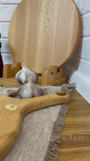 Набор разделочных досок на подставке фото 7