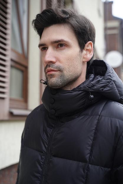 Пуховик мужской «Цюрих», черный, опт фото 2