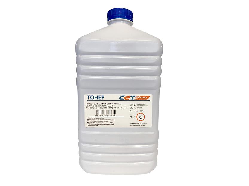 Тонер Cet CE28-C/CE28-D CET111053550 голубой бутылка 550гр. (в компл.:девелопер) для принтера KONICA MINOLTA Bizhub C258/308/368 фото 1