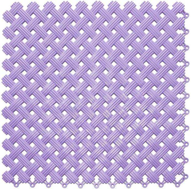 Aqua – антискользящее дренажное покрытие, Цвет Жемчужно-фиолетовый RAL 4011, Толщина модуля 9 мм. фото 1