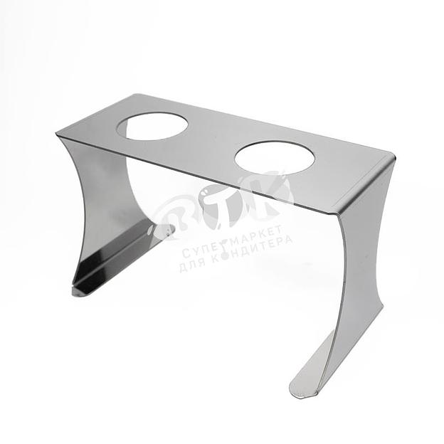 Подставка для рожков 2 ячейки 50 мм нержавеющая сталь фото 5
