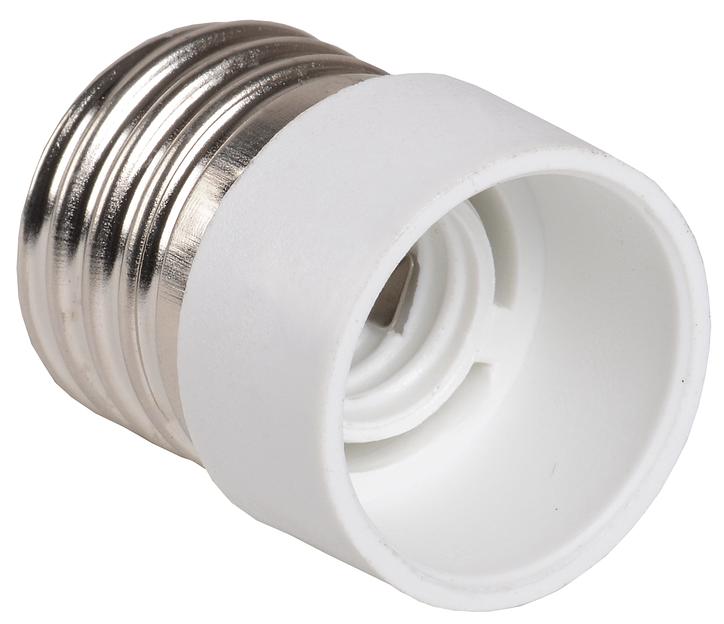 Iek EPR12-01-01-K01 ПР27-14-К02 Переходник пластик, Е27-Е14, белый, индивидуальный пакет, IEK фото 1