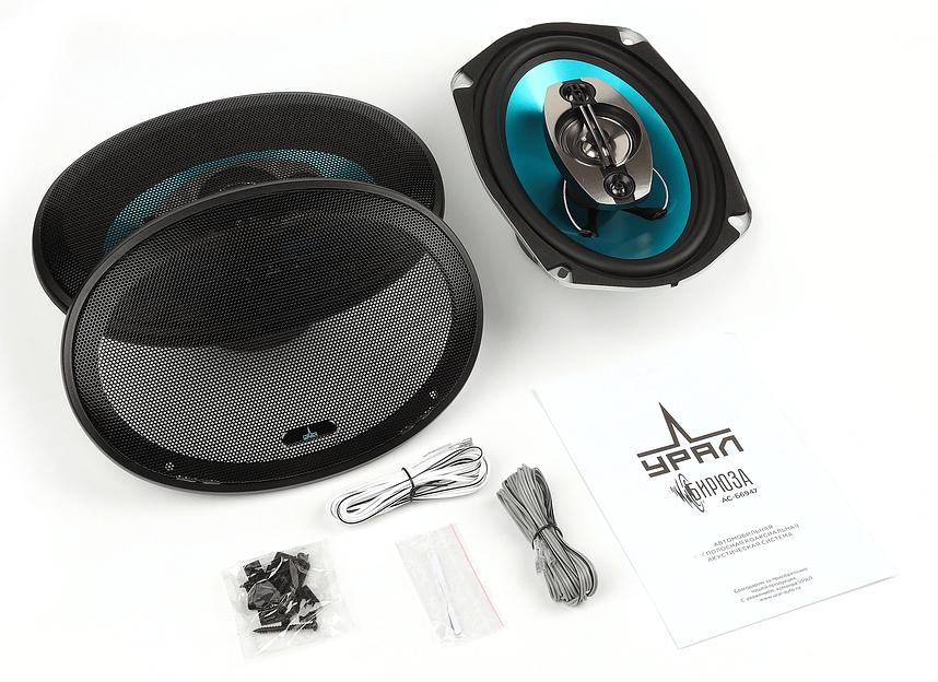 Колонки автомобильные Ural Бирюза АС-Б6947 200Вт 93дБ 4Ом 15x23см (6x9дюйм) (ком.:2кол.) коаксиальные четырехполосные фото 6