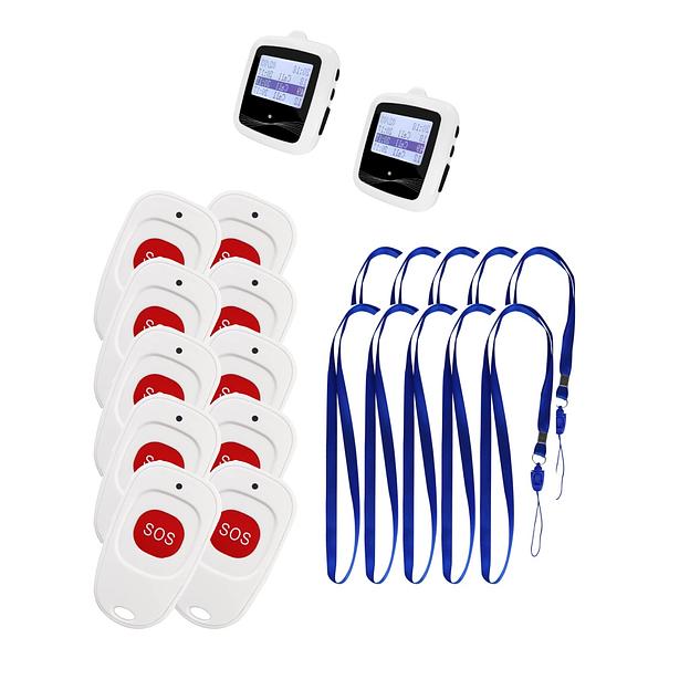 Система вызова из 2-х пейджеров-кулонов и 10 кнопок SWB30-2 фото 1