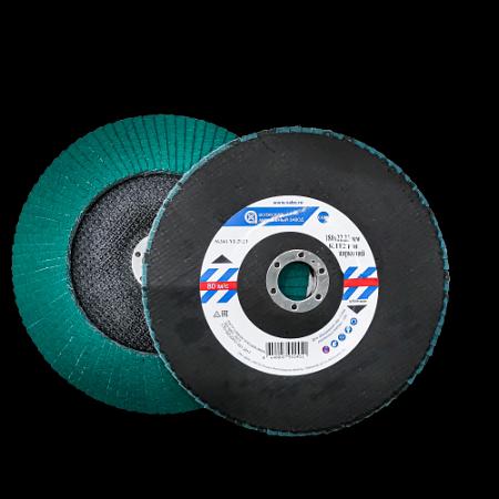 Круг шлифовальный лепестковый торцевой КЛТ 2 180х22,23 цирконий P80 ОПТ фото 1