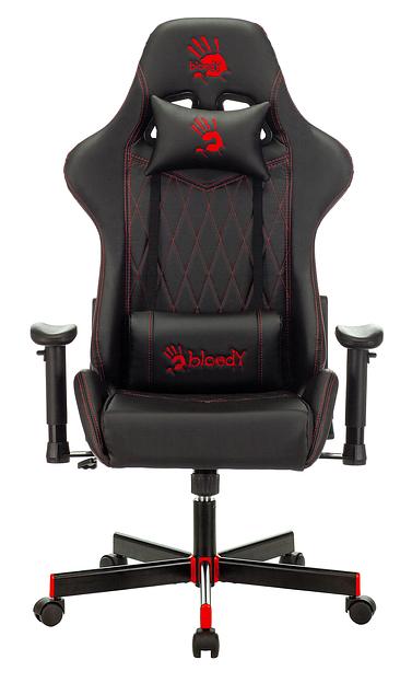 Кресло игровое A4Tech Bloody GC-800 черный ромбик эко.кожа крестовина фото 2