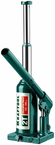 Домкрат Kraftool «43463-2» Double Ram гидравлический бутылочный ОПТ фото 1