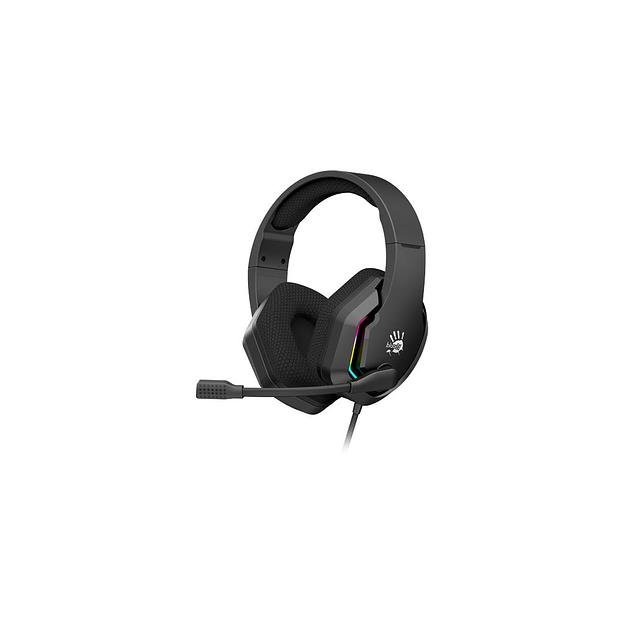 Гарнитура игровая A4TECH Bloody G260p, для компьютера, мониторные, проводные, черный фото 1