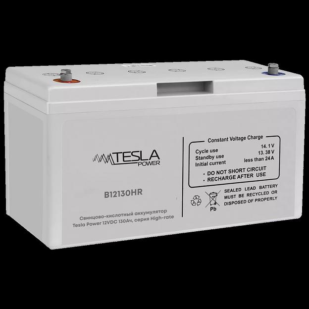 Свинцово-кислотный аккумулятор Tesla Power 12VDC 130Ач, серия High-rate фото 1