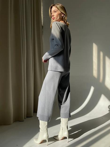 Кашемировый костюм серый ОПТ фото 6