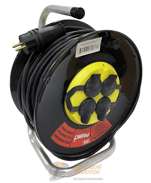 Удлинитель на катушке КГ 3*2,5 30 м 16А 4 гн с З.К. РБК16 /2 фото 1