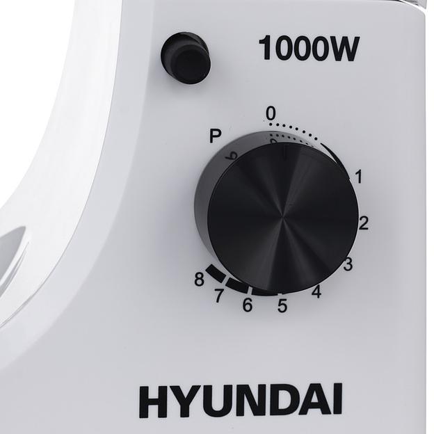 Миксер планетарный Hyundai HYM-S4451 1000Вт белый/черный фото 6