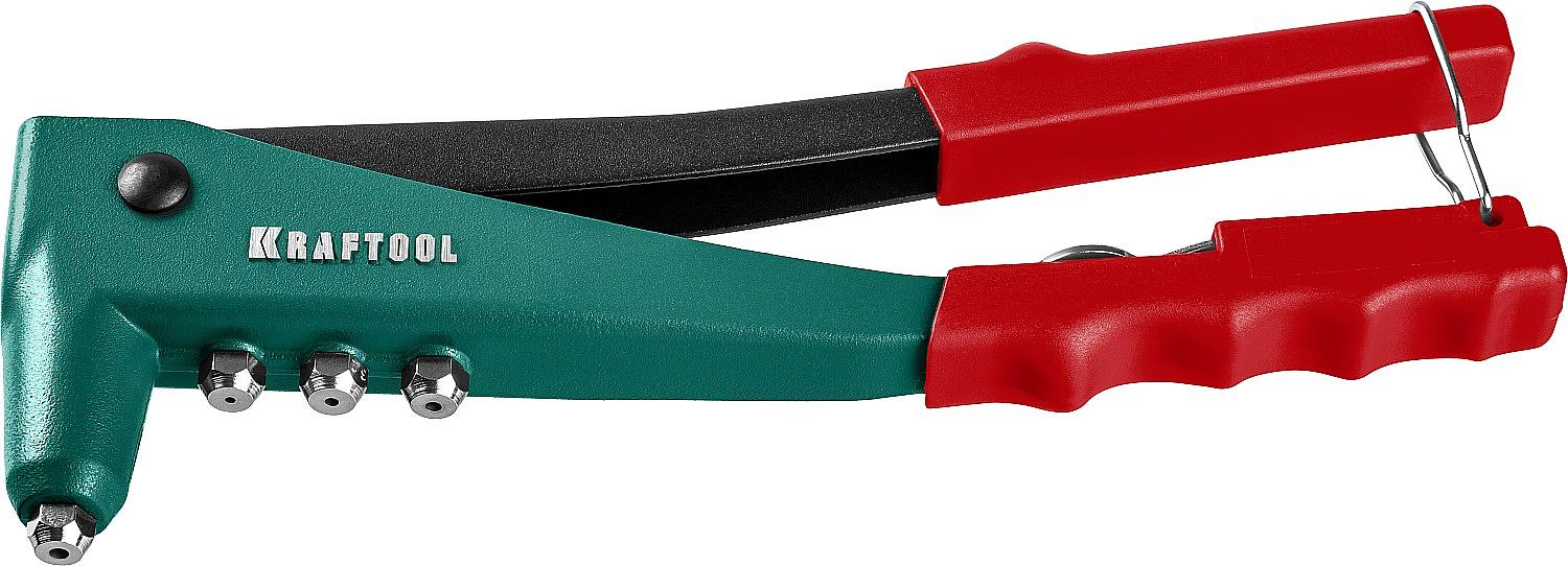 KRAFTOOL Заклепочник "MaxKraft" для заклёпок d=2,4 / 3,2 / 4,0 / 4,8 мм - алюминий и сталь, d=2,4 / 3,2 / 4,0 - нерж. сталь, с литым корпусом [31170/31170_z01] фото 1