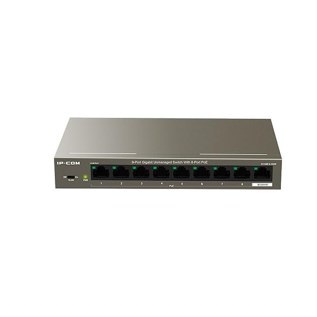 IP-COM G1109P-8-102W Коммутатор PoE неуправляемый 9-Ports 10/100/1000 Base-T / 8-Ports PoE (PoE бюджет 92W) фото 1