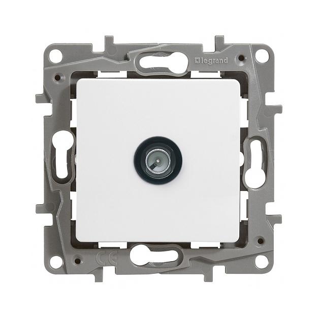 Розетка TV проходная 14 дБ 5862 мГц Legrand Etika белый 672263 фото 1
