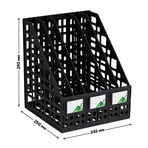 Лоток вертикальный сборный 5 отделений, черный, СТАММ ЛТ85 фото 1