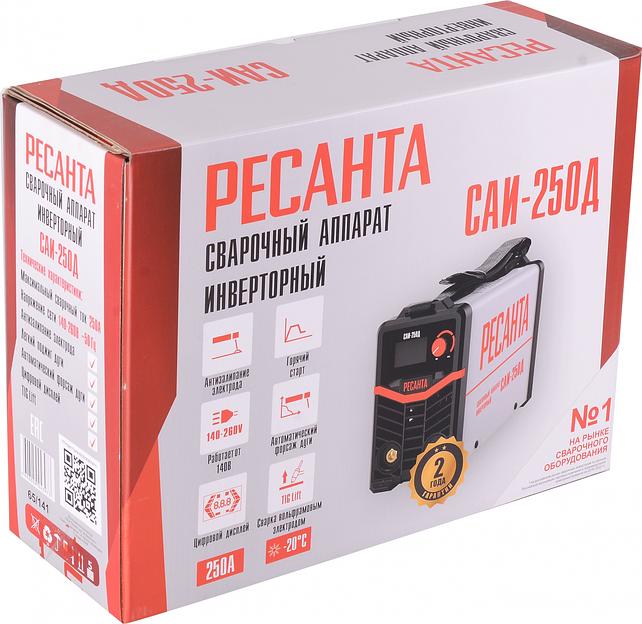 Сварочный аппарат Ресанта САИ-250Д инвертор ММА/TIG 9.5кВт фото 8