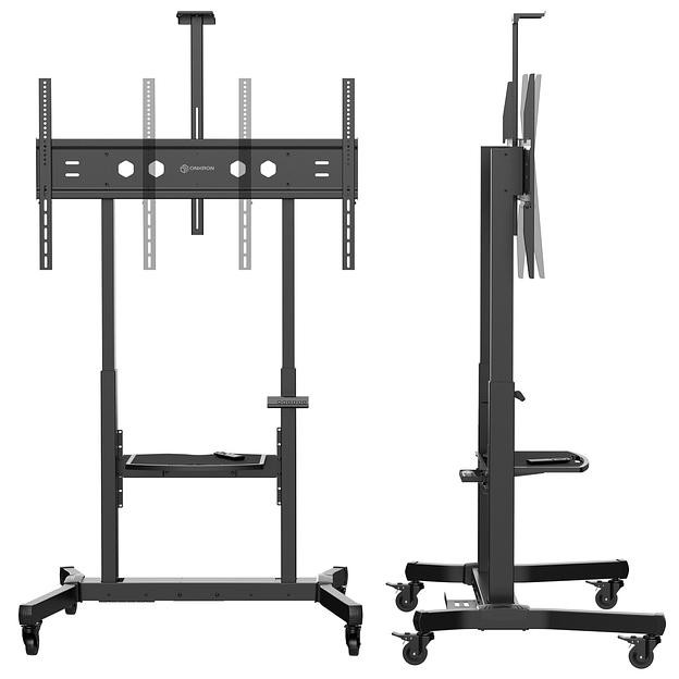 ONKRON TS1991 eLift моторизированная стойка для телевизора с кронштейном 50"-100", мобильная, черная фото 6