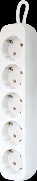 Удлинитель с заземлением Defender E518 1.8 м, 5 розеток (пакет) Defender E518 (1.8 м, 5 розеток) (99229) фото 2