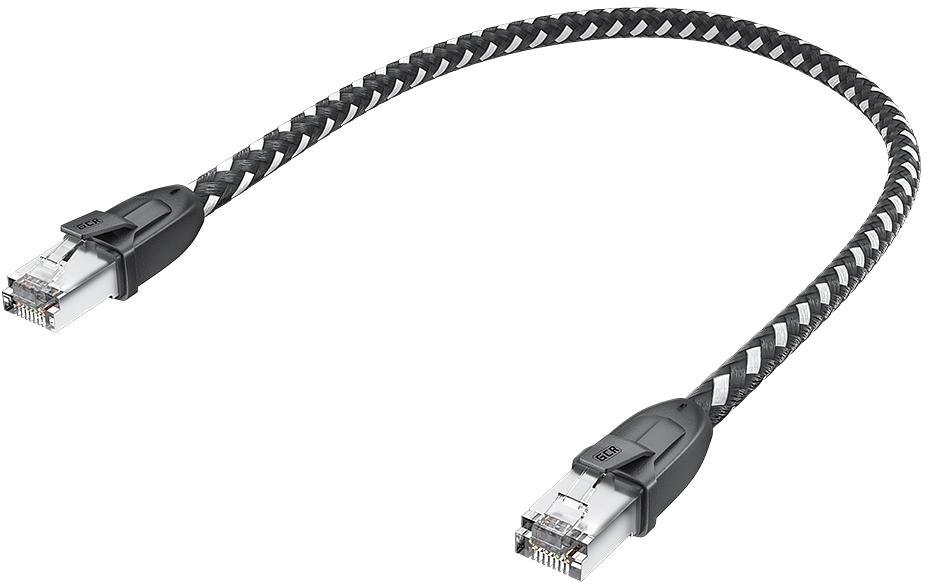 GCR Патч-корд PROF прямой 5.0m, UTP медь кат.6, STRONG черно-белый нейлон, ethernet high speed 10 Гбит/с, T568B, GCR-52779 Greenconnect RJ45(m) - RJ45(m) Cat. 6 UTP нейлон 5.0м чёрно-белый (GCR-52779) фото 4