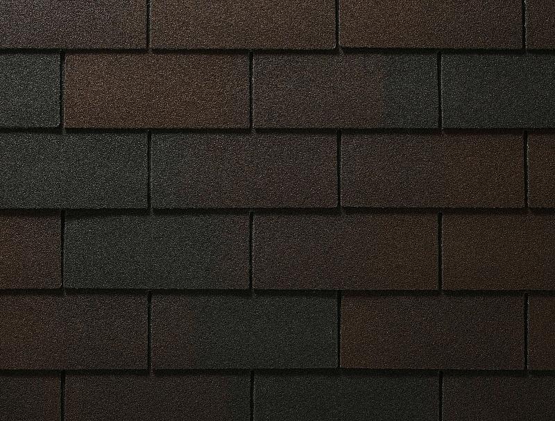 Гибкая черепица СБС «RUFLEX», цвет: тёмный шоколад, коллекция Таб фото 1