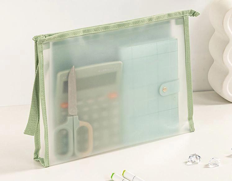 Папка на молнии ZIP Deli PP109VIOLET A4 ЭВА прозрачный внутр. цвет молнии фиолетовый 2 внутр. кармана фото 2