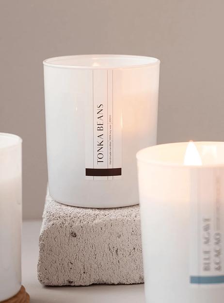 Свеча ароматическая Aesthete home «Tonka Beans» 250 мл ОПТ фото 3